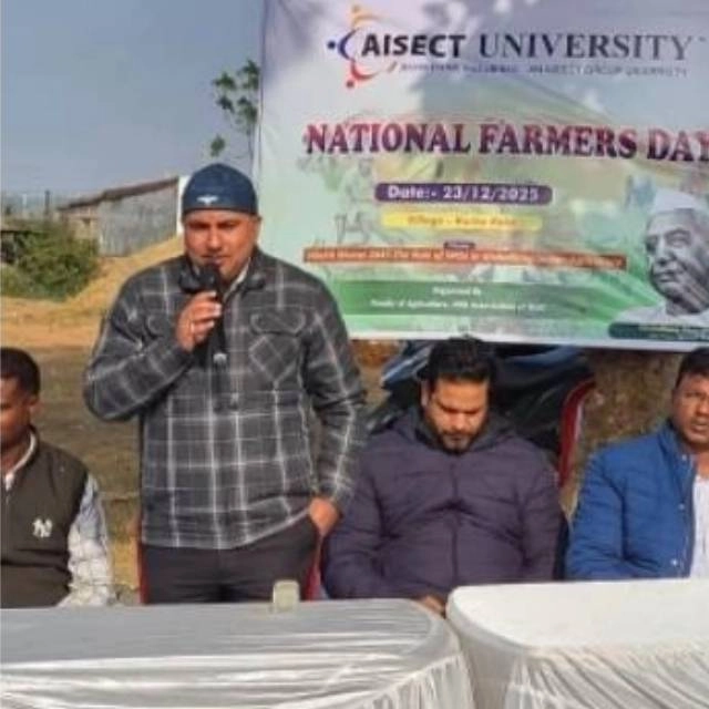 राष्ट्रीय किसान दिवस पर आईसेक्ट विश्वविद्यालय का जागरूकता अभियान, उन्नत खेती पर दिया गया ज़ोर